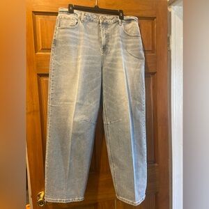 NWOT! Sz 5 waist 27” Risen jeans barrel style